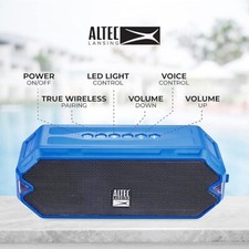 Altec Hydrajolt Water Dust Shock Proof 16 Hour Battery Wireless Speaker Blue Nib