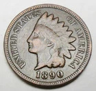 1890 P Indian Head Cent Penny  *VG - VERY GOOD*   **FREE SHIPPING**