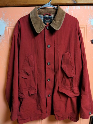 American Eagle Flannel Lined Red Canvas 