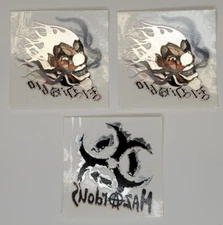 Vending Machine Tattoo Sticker Set Anarchy Chrome Skull Tribal Comic Decal
