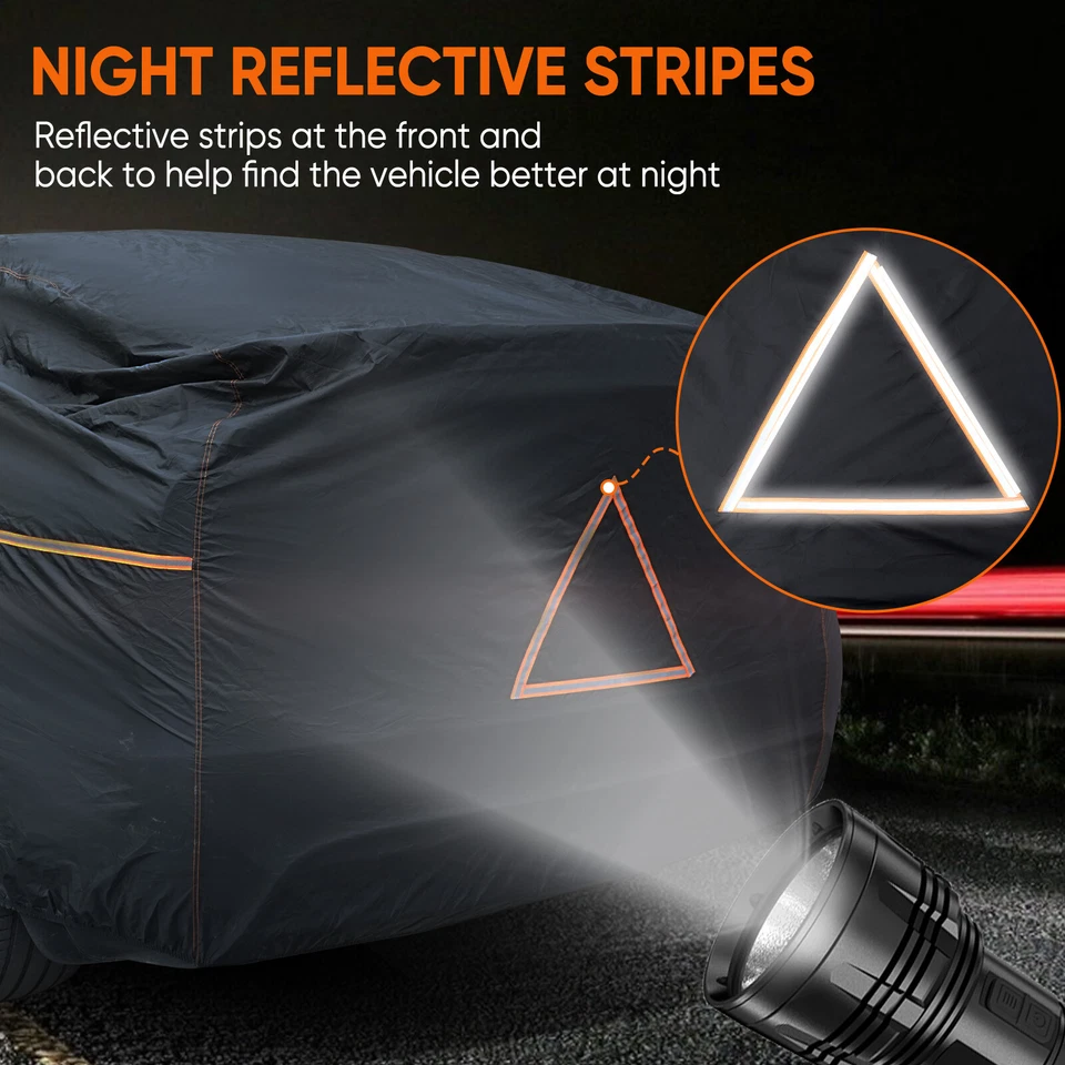 L Sedan Car Cover Waterproof Outdoor UV Protect For BMW 320i 325i 328i 335i 330i - Image 2 of 4