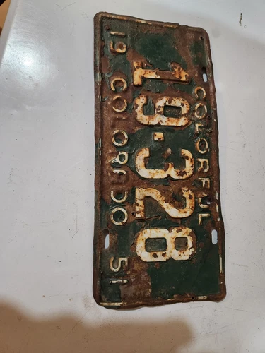 1951 colorado license plate