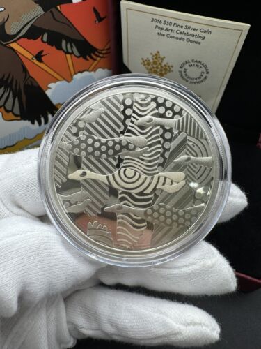 2016 Canada $30 Proof Silver Coin - Pop Art: Celebrating Canada Goose - Bild 1 von 3