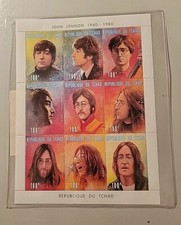Chad Postage Stamp, Beatles, Music Mint NH. John Lennon. Issue LB7 Number - 4605