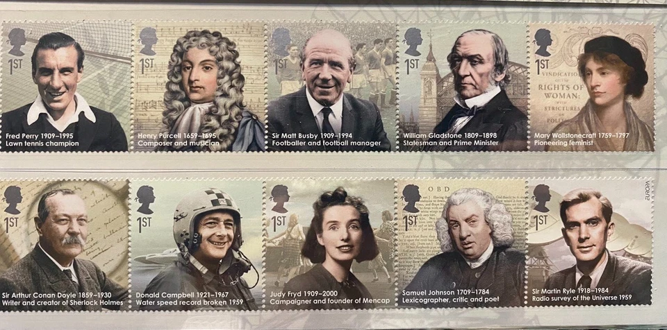 GB 2009 EMINENT BRITONS STAMP PRESENTATION PACK - Image 3 of 3