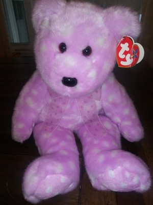 purple teddy bear ty