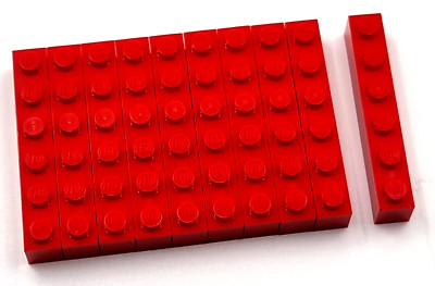 LEGO Nr-300921  Basic Grundbaustein 1x6 rot  / 10 Stück