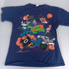 Vtg Space Jam Monstars Vs Tune Squad 1996 90s Warner Bros Sz Medium To Large Taz
