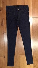 New womens size medium stretch blue jeggings leggings trousers