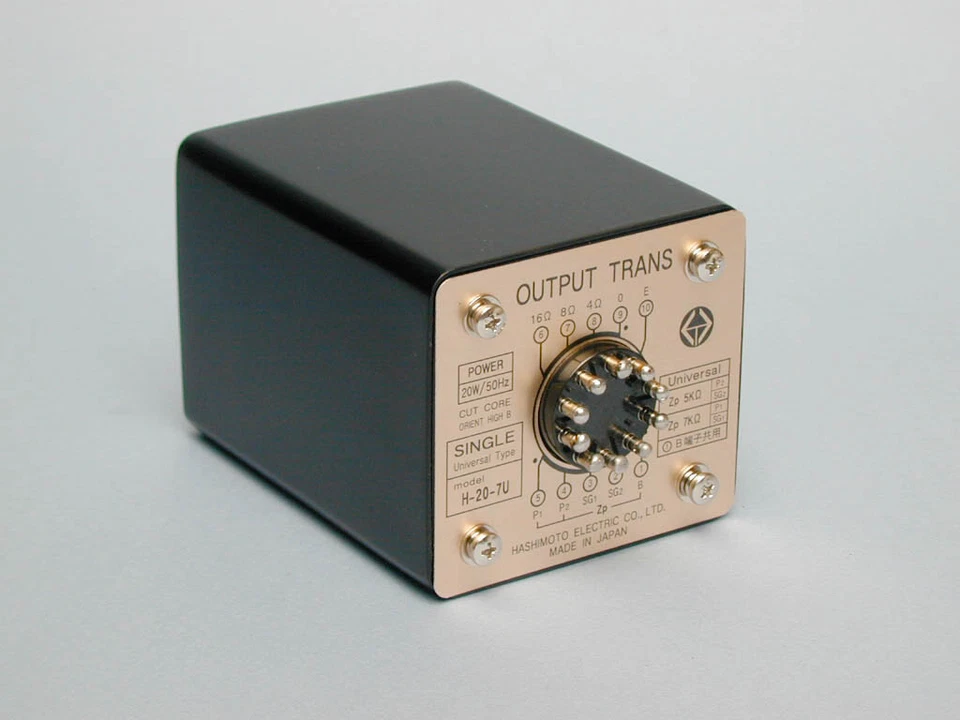 Transformador de salida Hashimoto H-20-7U (Sansui) 20W único 5/7Kohms para 6V6, 6L6GC Foto 2 de 4