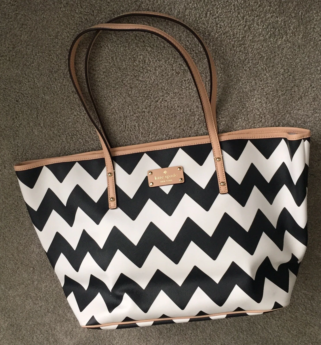 Kate spade chevron 2025 bag