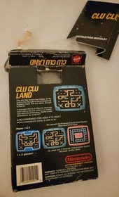 Clu Clu Land - Mattel Sticker - Nintendo NES -Hangtab  CIB 5 Screw