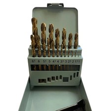 Cobalt Jobber Twist Drill Bit Sets For Drilling Stainless Steels & Hard Metals 