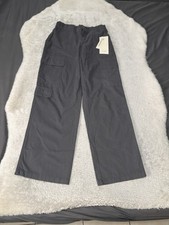 New No Boundaries Womens Canvas Gray Cargo Pants Size XS 0-2 Straight