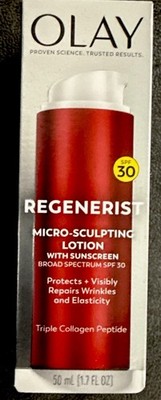 Olay Regenerist Micro Sculpting  Lotion With Sunscreen SPF 30 - 1.7oz-NEW 