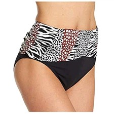 Bleu Rod Beattie Some Like It Hot High-Waist Sarong Bottoms Natural Size 6