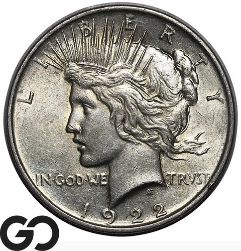 1922 Peace Dollar, Choice Uncirculated++