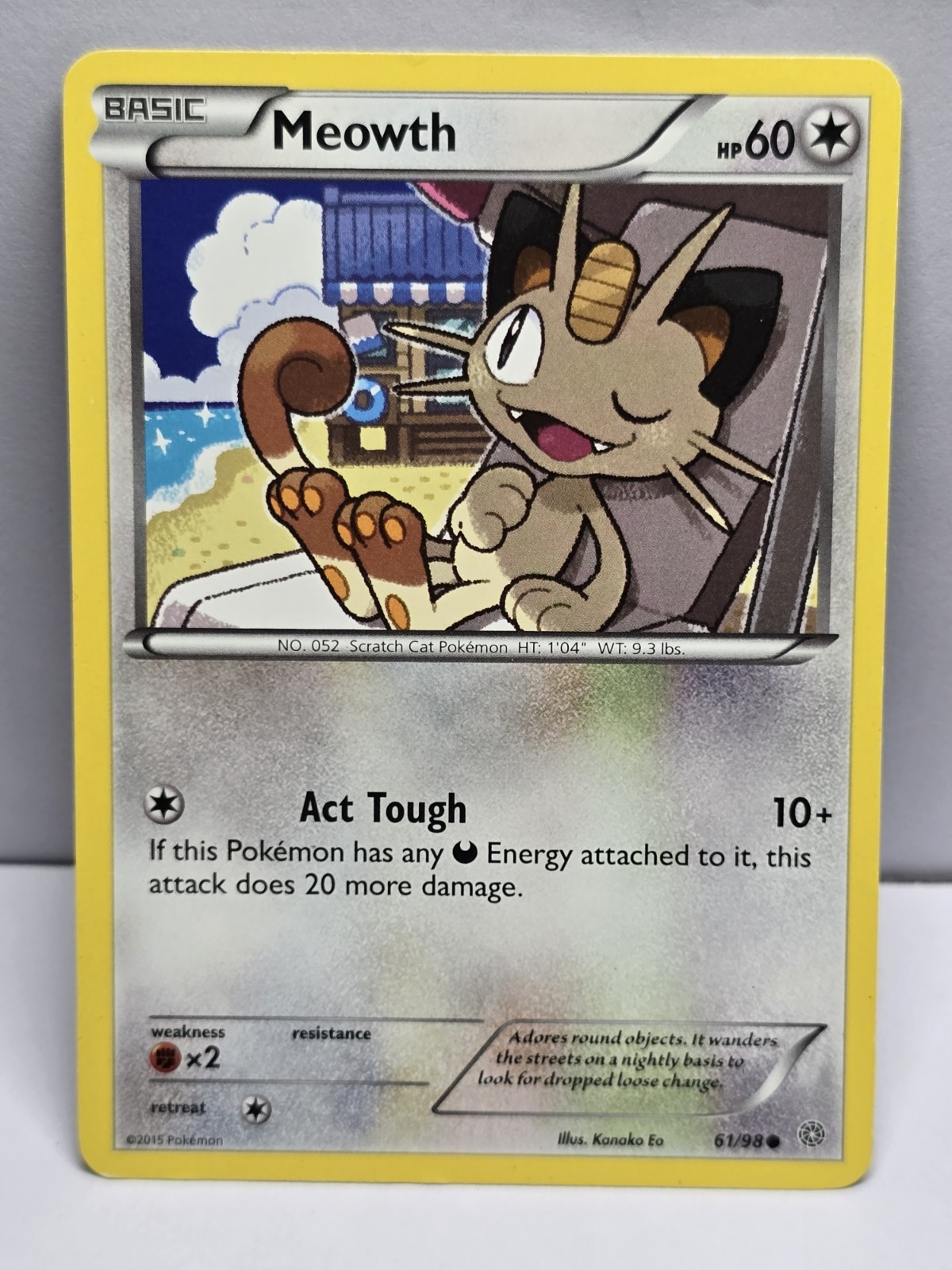 Meowth 61/98 Common Ancient Origins Pokemon  Lightly Played