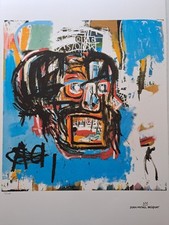 Jean-Michel Basquiat Signed - Skull - Certificate