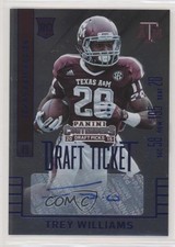 2015 Contenders Draft Picks College Ticket Blue Foil Trey Williams #273 Auto 9a7