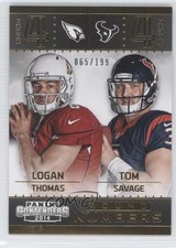2014 Panini Contenders Round Numbers Gold 65/199 Logan Thomas Tom Savage #10 0b5