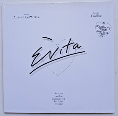 Andrew Lloyd Webber Evita 12'' 1976 MCA Deutschland  gate-folded NM DLP  Top!