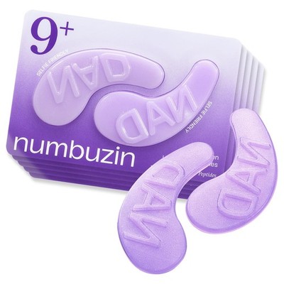 numbuzin No.9 Eye Patches, NAD+ Collagen Gel Masks with Peptides, Clear