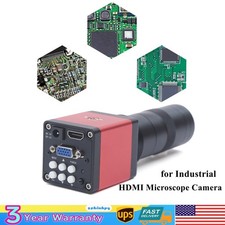 HDMI Video Microscope VGA Camera HD Industrial Digital USB Lens 1080p 14mp 60FPS