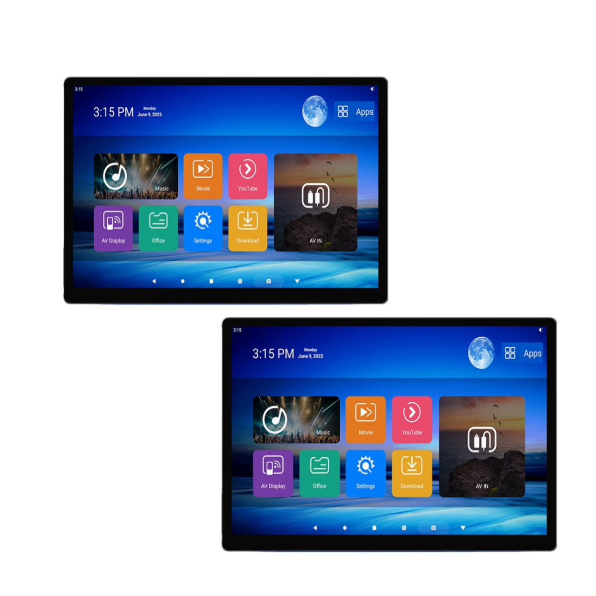 13.5 In FHD Screen Car Headrest Monitor TV Video Player WIFI 2＋32G Androind 14