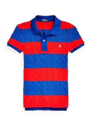 RALPH LAUREN RUGBY ボーダーセーター サイズ　M Polo Ralph Lauren Women's Rugby-Inspired Striped Cable-Knit