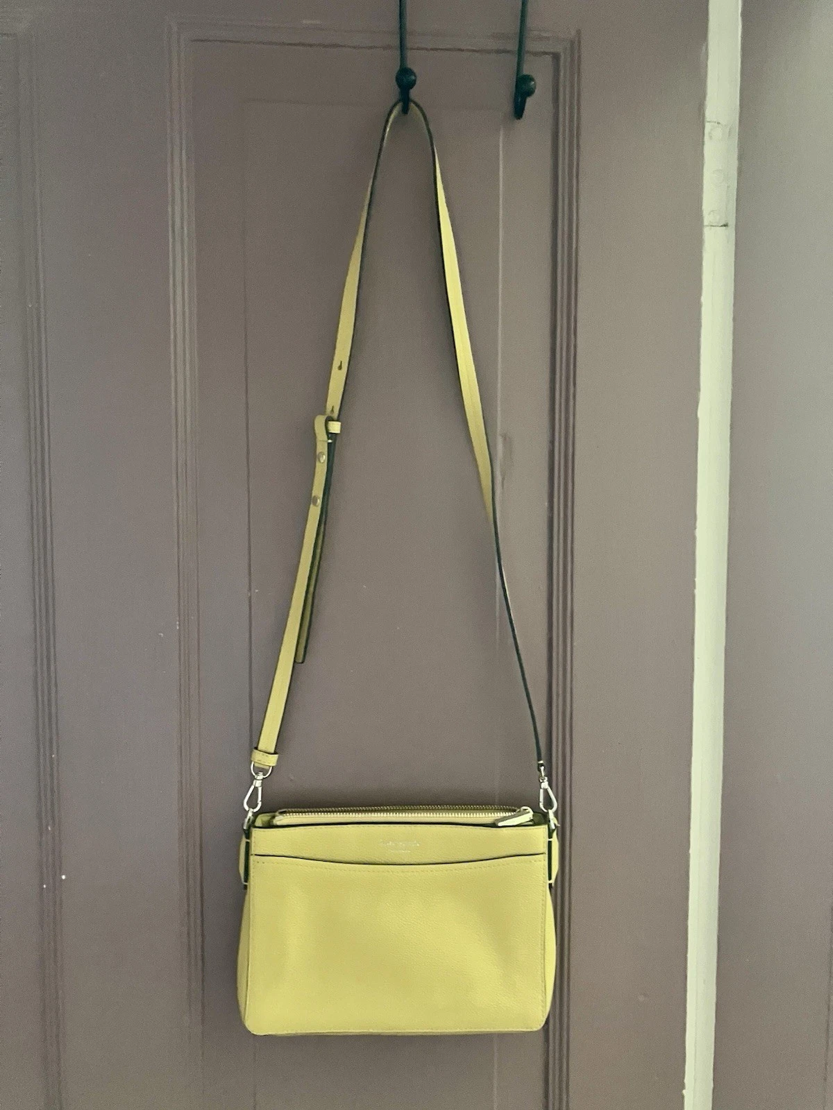 Borsa a tracolla convertibile Kate Spade giallo canarino Margaux