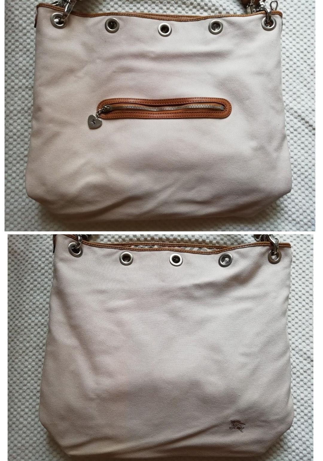 Burberry Blue Label Reversible Tote Bag Nova Check Large Shoulder Bag New thumbnail 16