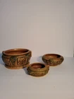 Weller Art Pottery 1920s Woodcraft 3pc