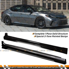 For 25-26 Toyota Camry CTM Design Heavy Metal Black 2-Toned Side Skirt Extension