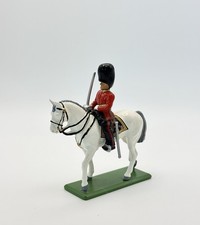 Vintage 1988 W. Britains Royal British Scots Guard Mounted Officer w/Sword