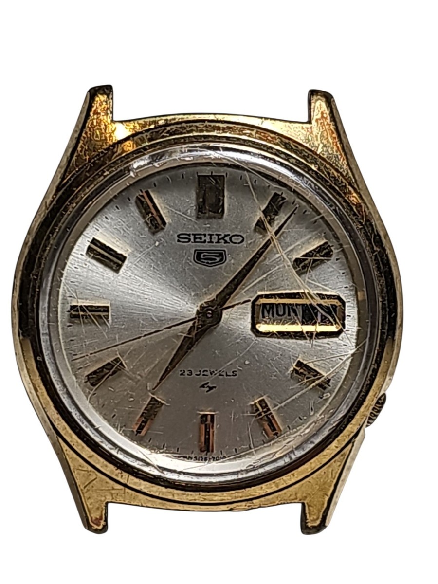 SEIKO セイコー5 自動巻きSS 5126-7010 ヴィンテージ Seiko 23 Jewels 5126-7010 Mens Calendar Date Wrist Watch - Running