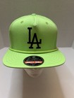 LA Dodgers American Needle Bright Green Snapback Hat Cooperstown Collection 