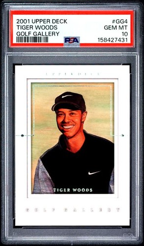 TIGER WOODS - PSA 10 - 2001 Upper Deck Golf #GG4 - Golf Gallery