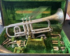 1918 Conn Victor "New Wonder" Cornet with case Extras - Tested Excellent