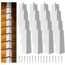 16 PCS Aluminum Siding Corners 8 Inch Outside White Caps Smooth Trim Nails