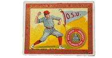 1910 T-51 Murad College Series 4th Edition, #17 Ohio State U Baseball Player VG+