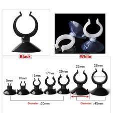 5mm - 28 mm PVC Pipe Clips Simple Pipe Clamp With Suction Cup Base For Aquarium