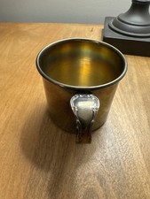 Vintage Oneida Silverplate Baby Cup Mug 2.75 Monogrammed 86.6g USA