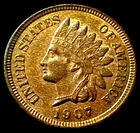 1907 INDIAN HEAD CENT UNCIRCULATED! 4 DIAMONDS! A beautiful coin!