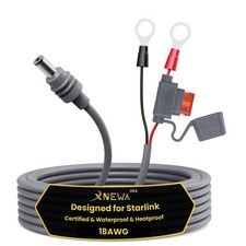 XNEWA Starlink Mini O Ring Connecters Extension Cable, 18AWG, Starlink Mini D...