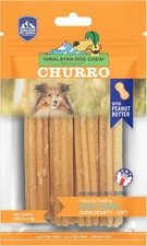 Himalayan Dog Chew Churro Yak Cheese Chews, 4 Ounce (Pack of 1), Orange 