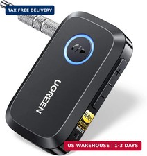 UGREEN Bluetooth 6.0 Receiver for Car with LDAC, AI Noise Cancelling 3.5mm AUX B