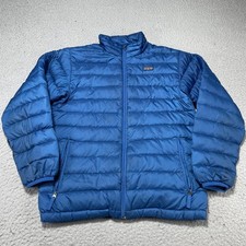 Patagonia Jacket Boys Large 12 Blue Down Sweater Puffer Full Zip Warm Outdoor