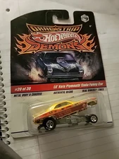 2009 Hot Wheels Drag Strip Demons Lil' Nate Plymouth 'Cuda Funny Car #20 of 30 