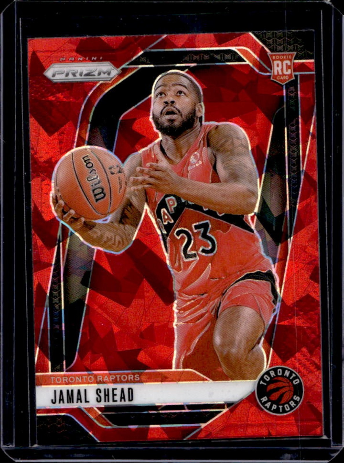 2024-25 Panini Prizm Jamal Shead RC Red Ice Rookie #241 Raptors